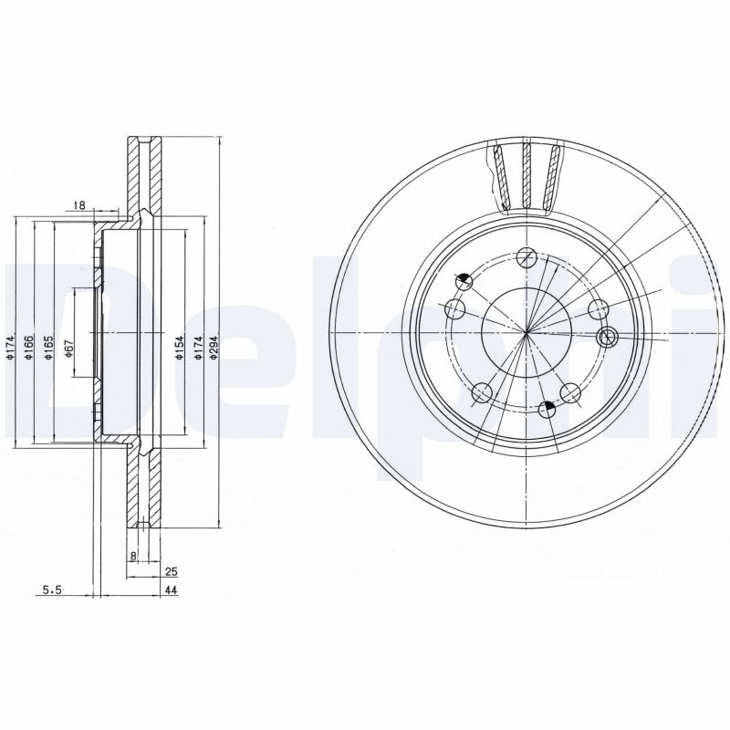 Disc frana DELPHI BG2772