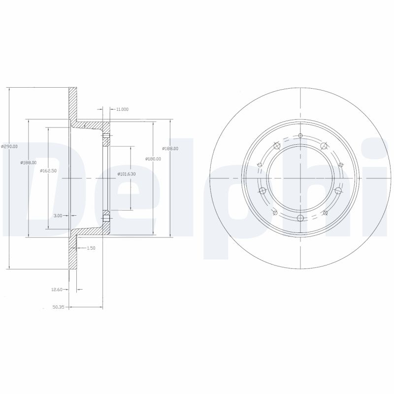 Disc frana DELPHI BG2799