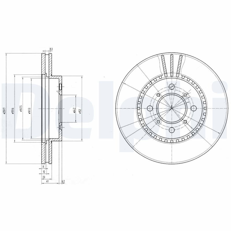 Disc frana DELPHI BG2814
