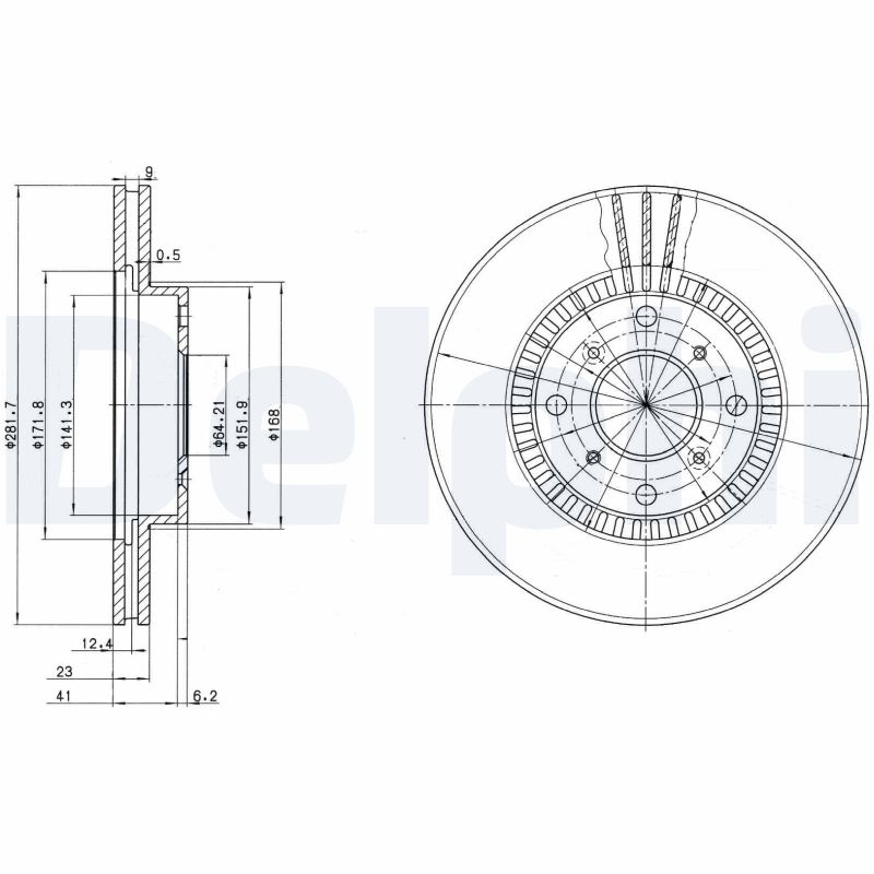Disc frana DELPHI BG2815