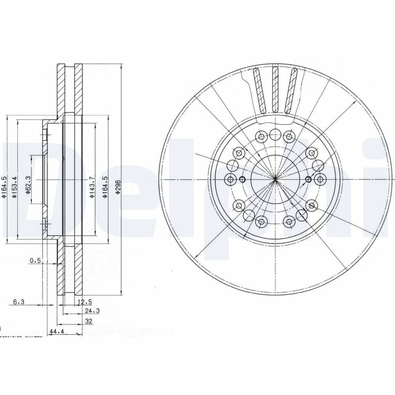 Disc frana DELPHI BG2829