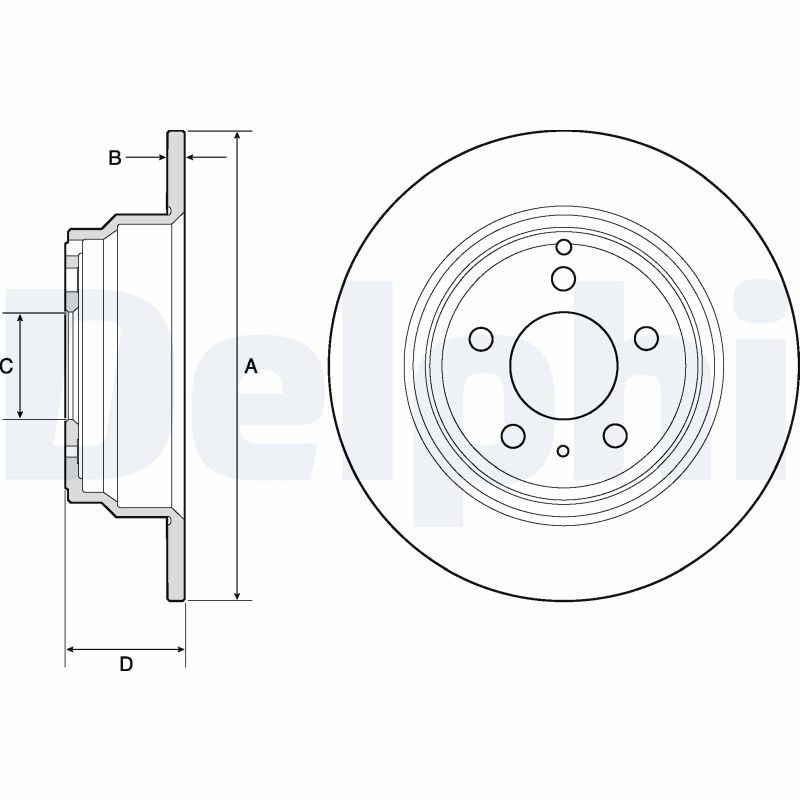 Disc frana DELPHI BG2842