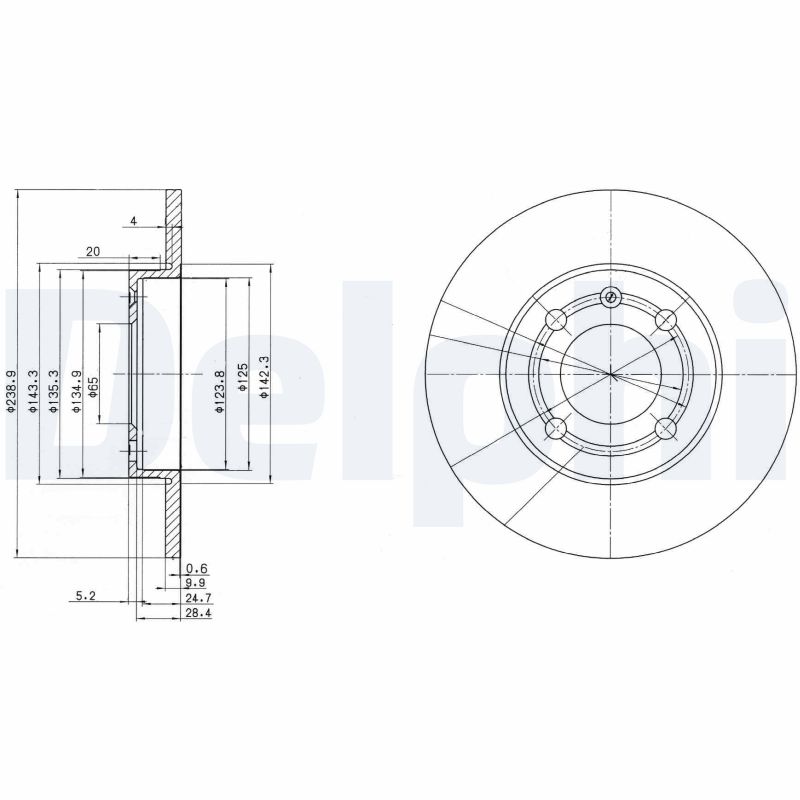 Disc frana DELPHI BG2911