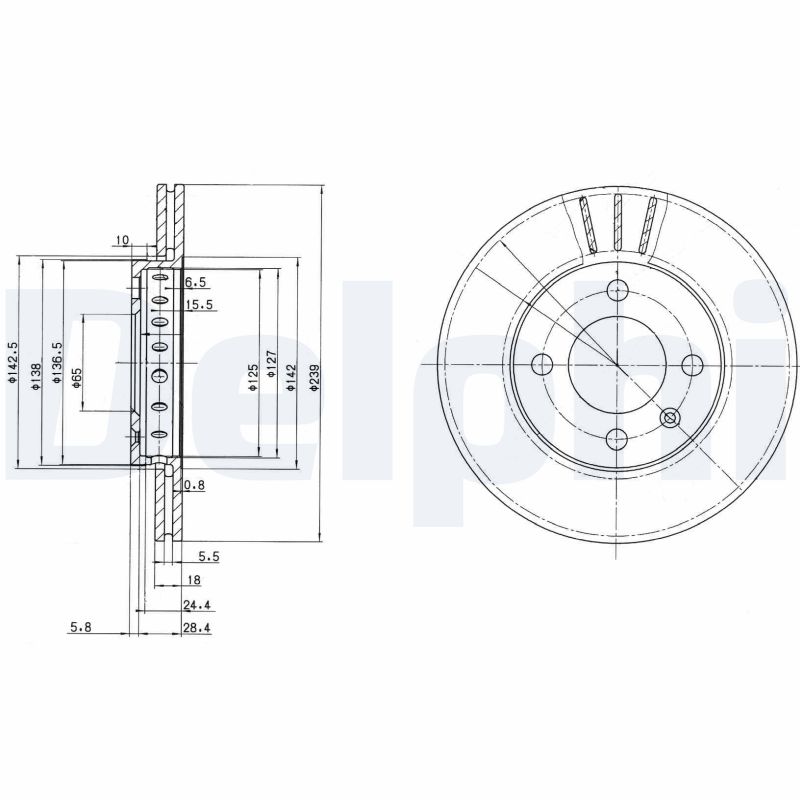Disc frana DELPHI BG2982
