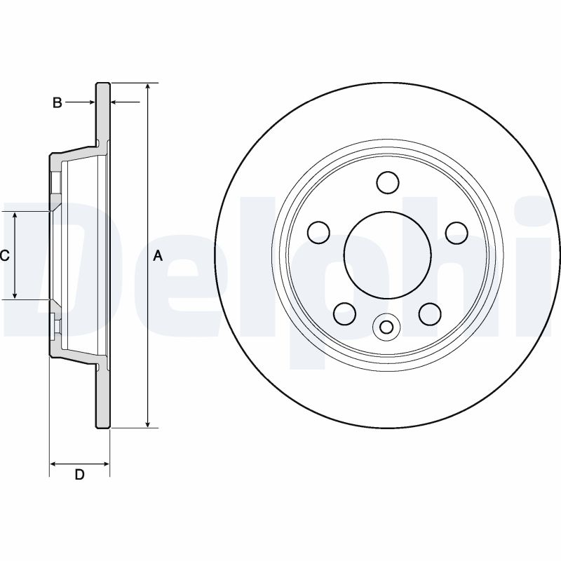 Disc frana DELPHI BG3026