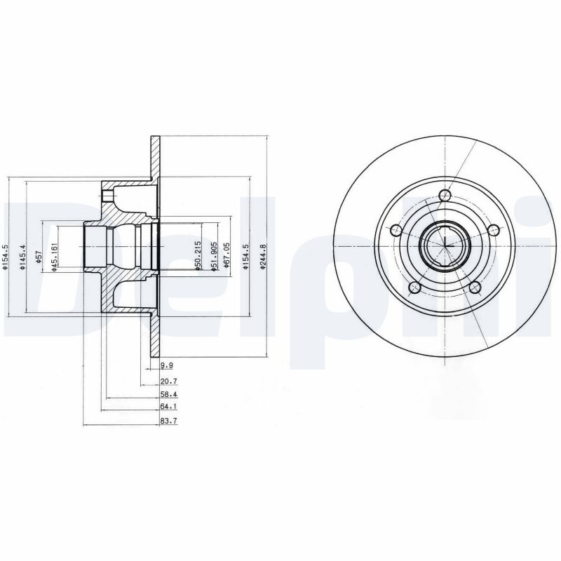Disc frana DELPHI BG3030