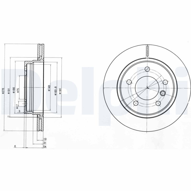 Disc frana DELPHI BG3041C