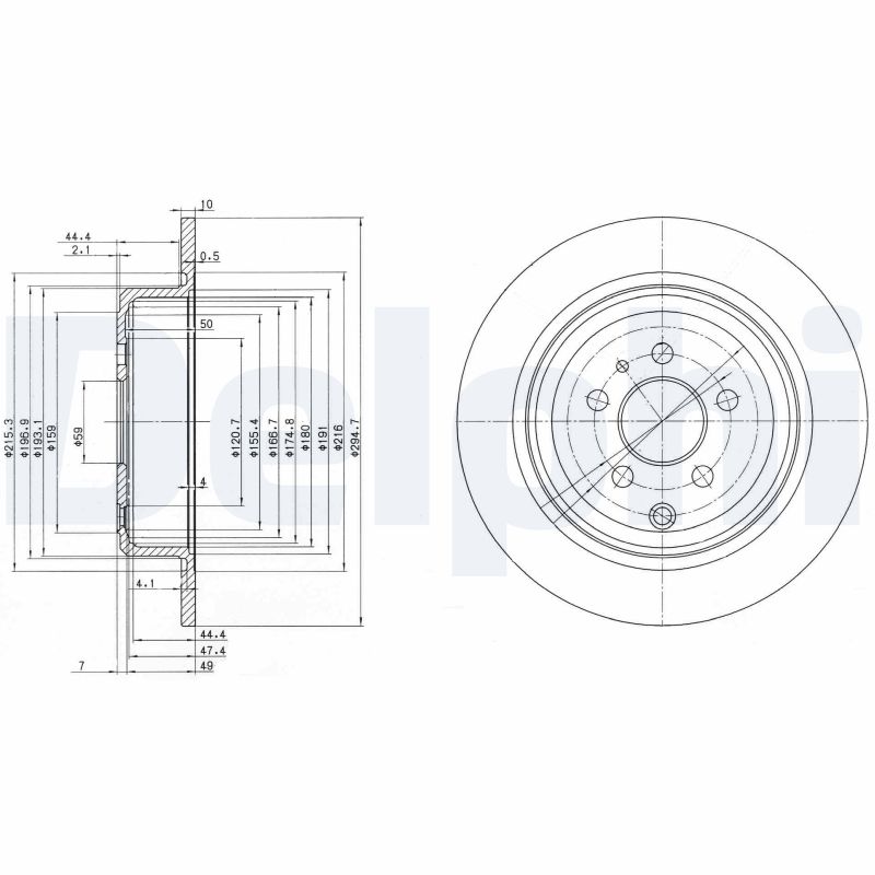 Disc frana DELPHI BG3049