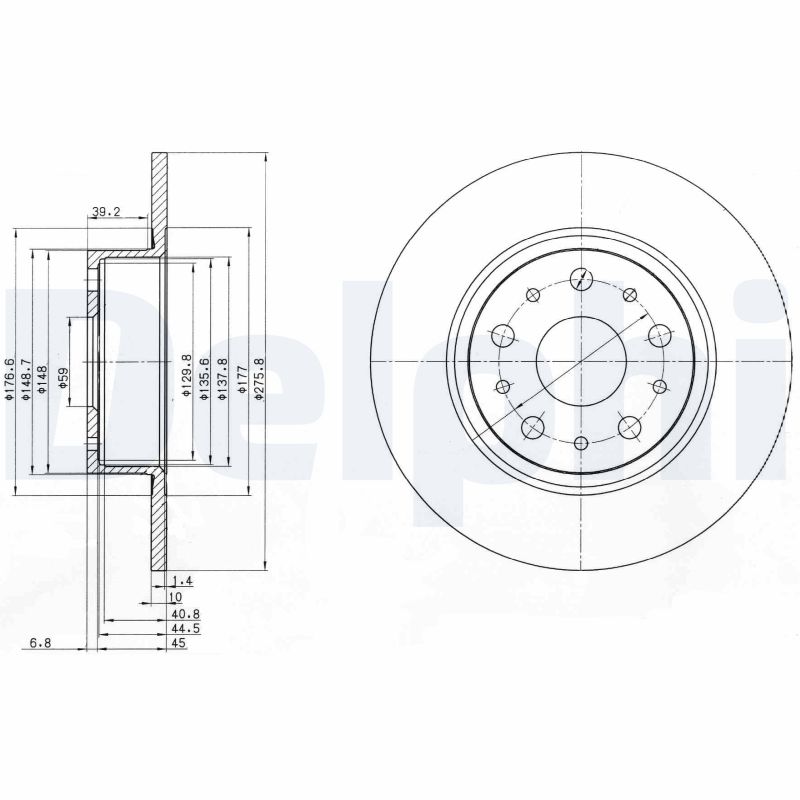 Disc frana DELPHI BG3076