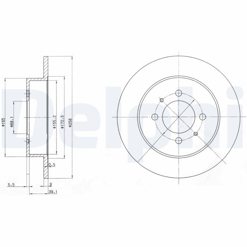 Disc frana DELPHI BG3125