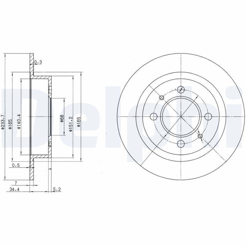 Disc frana DELPHI BG3126