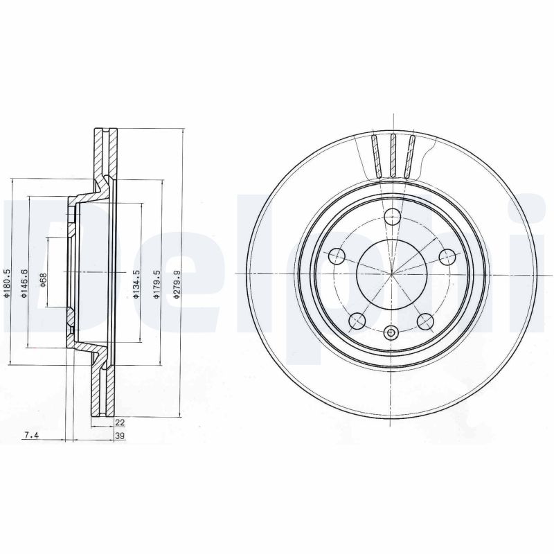 Disc frana DELPHI BG3198