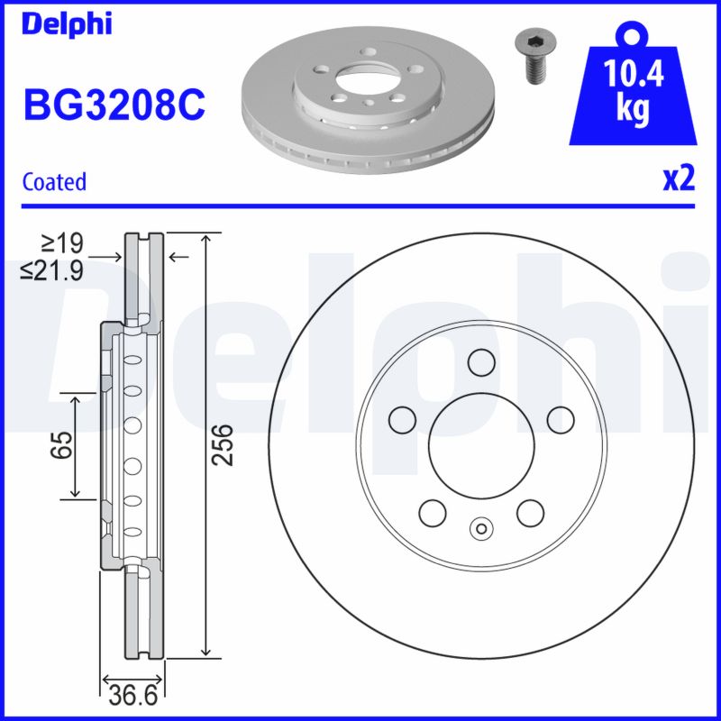 Disc frana DELPHI BG3208C