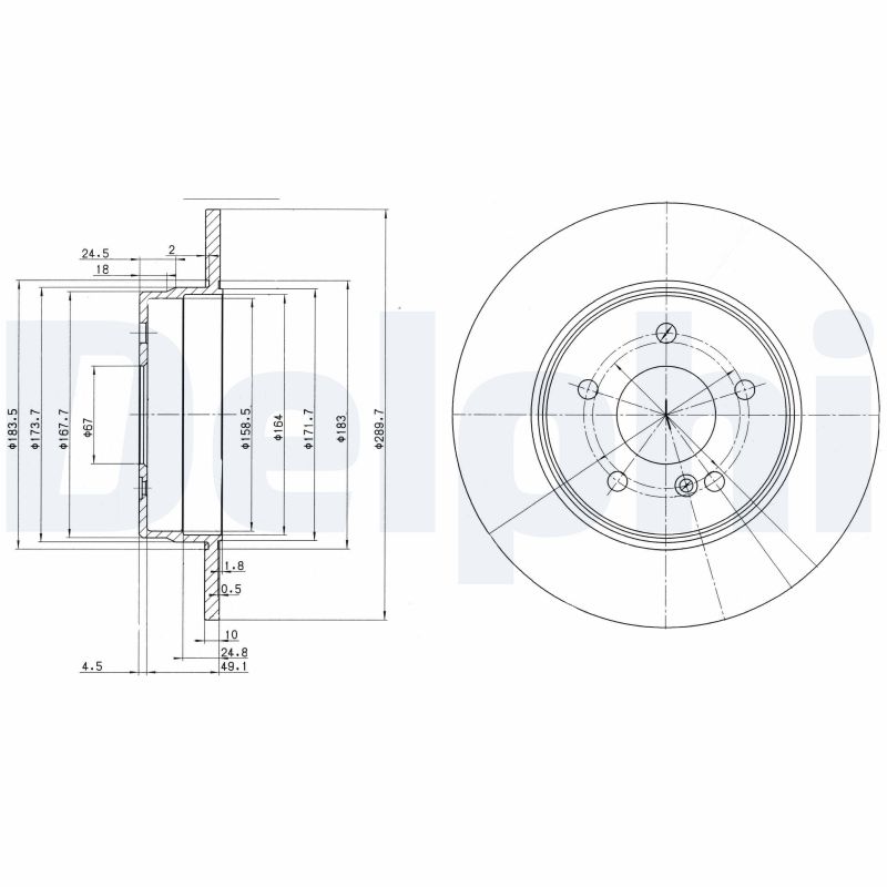 Disc frana DELPHI BG3239C
