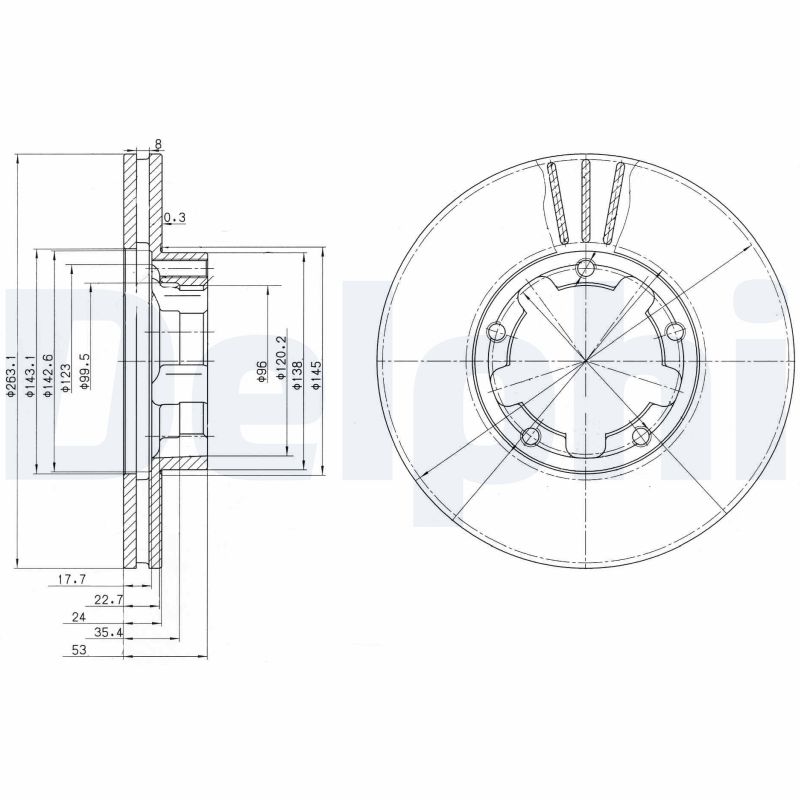 Disc frana DELPHI BG3245