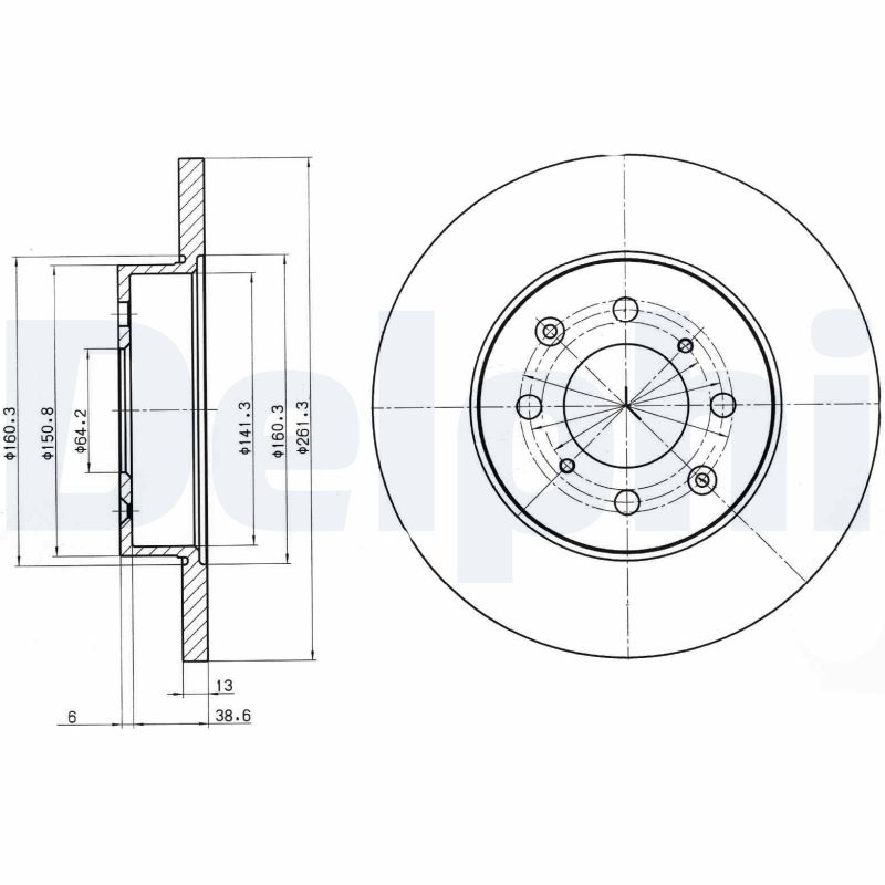Disc frana DELPHI BG3262