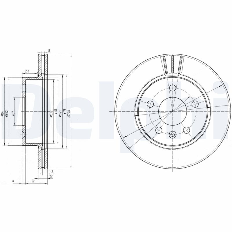 Disc frana DELPHI BG3296