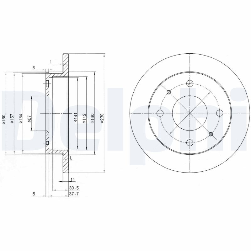 Disc frana DELPHI BG3337