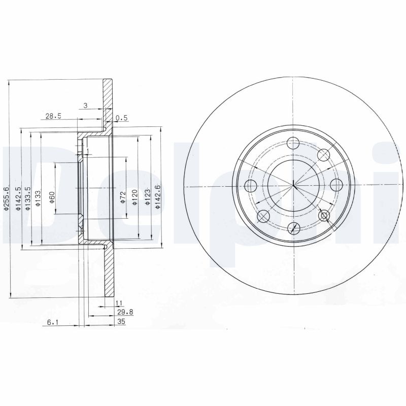Disc frana DELPHI BG3402