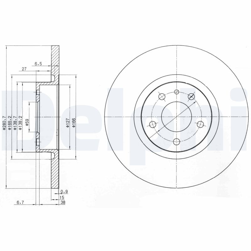 Disc frana DELPHI BG3420