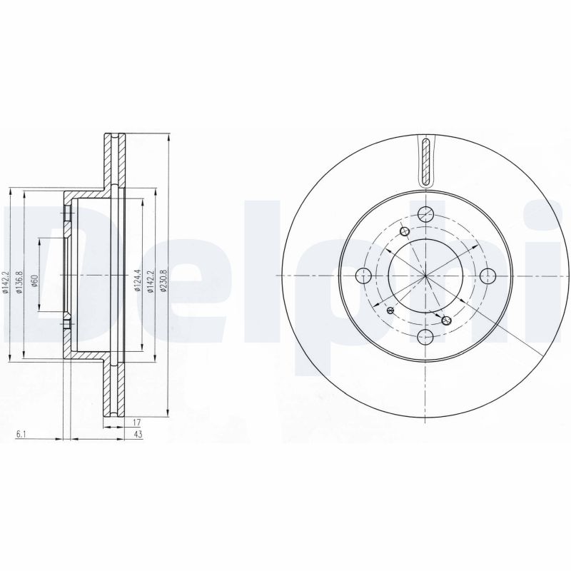 Disc frana DELPHI BG3499