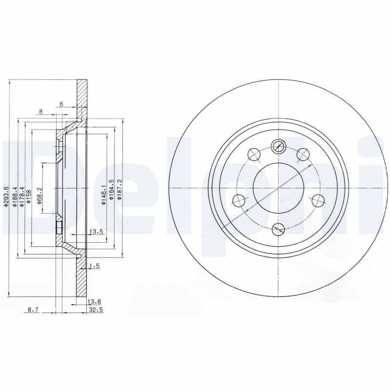 Disc frana DELPHI BG3518