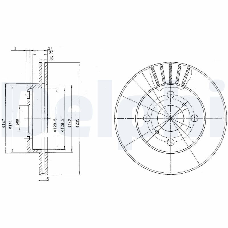 Disc frana DELPHI BG3519