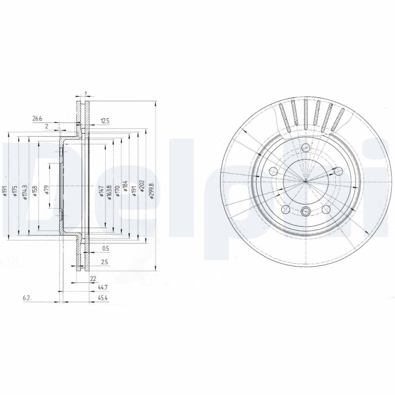 Disc frana DELPHI BG3527