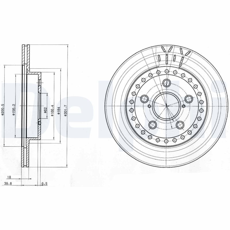 Disc frana DELPHI BG3536
