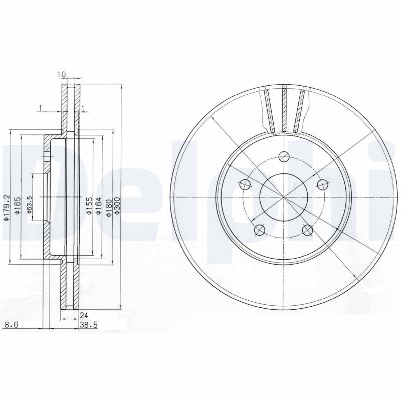 Disc frana DELPHI BG3537C