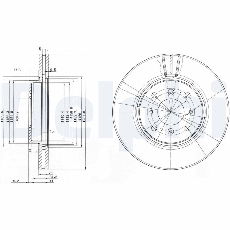 Disc frana DELPHI BG3589