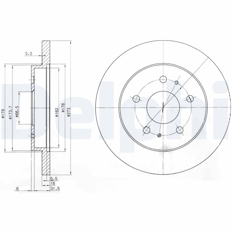 Disc frana DELPHI BG3607