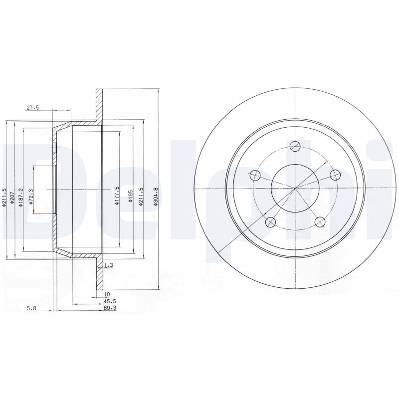 Disc frana DELPHI BG3660