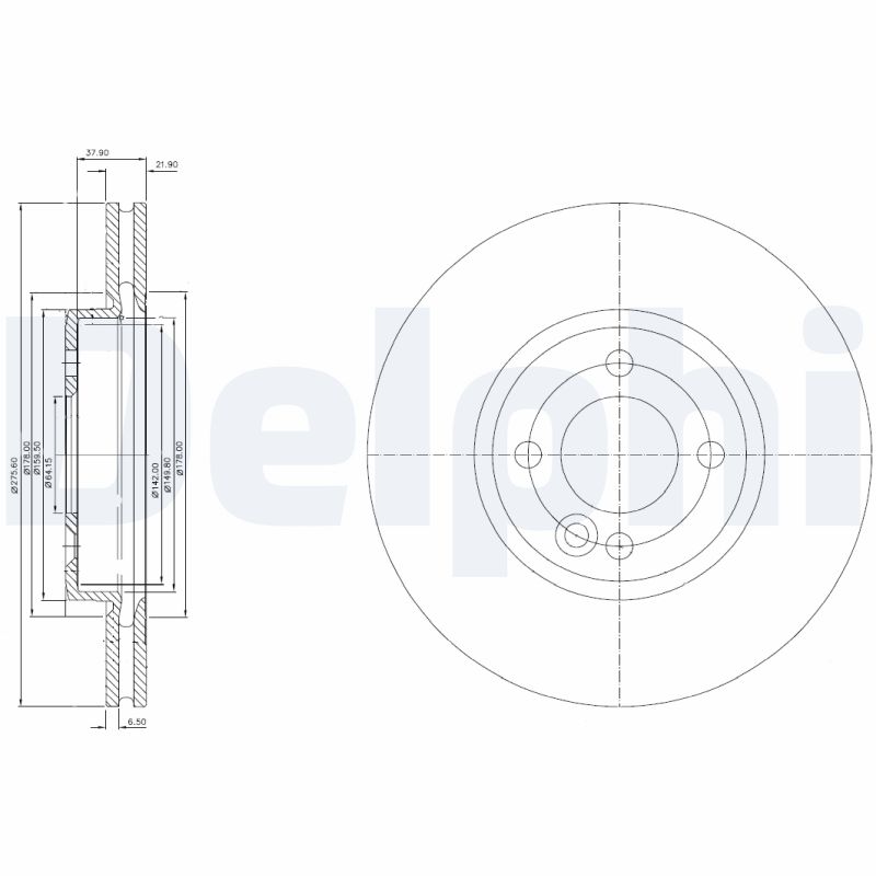 Disc frana DELPHI BG3661C