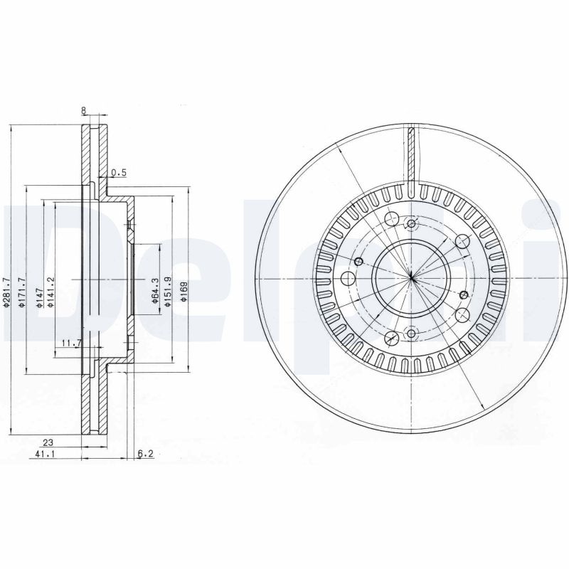 Disc frana DELPHI BG3720