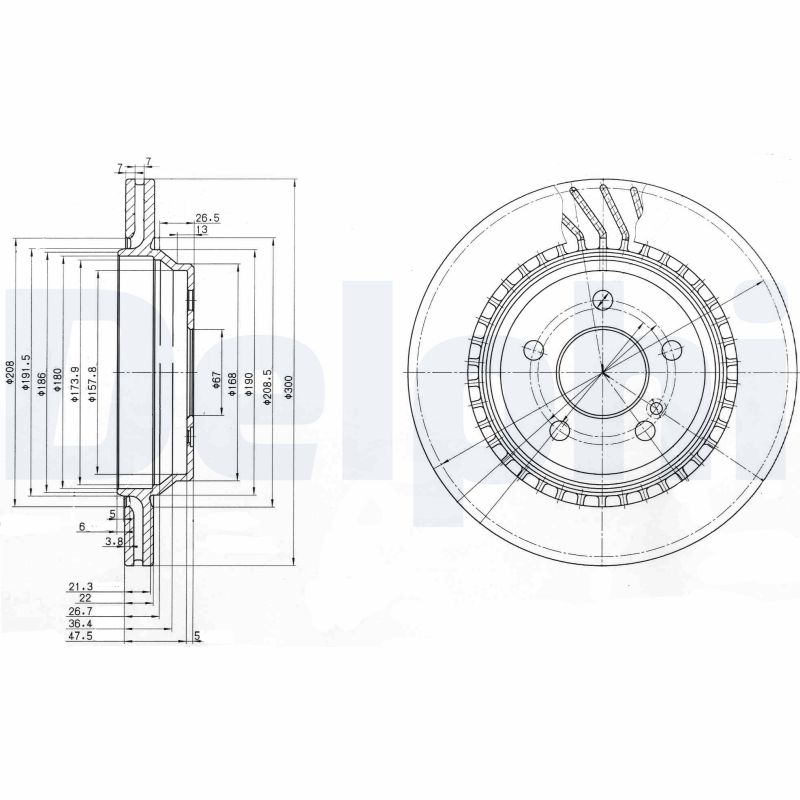 Disc frana DELPHI BG3726