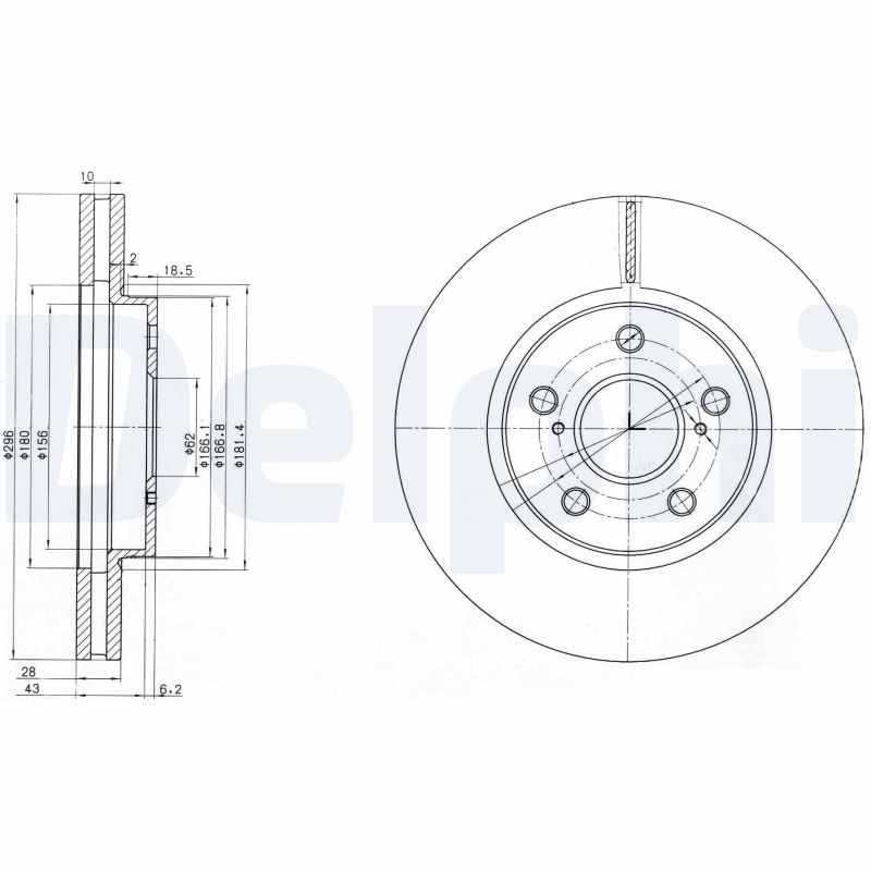 Disc frana DELPHI BG3735