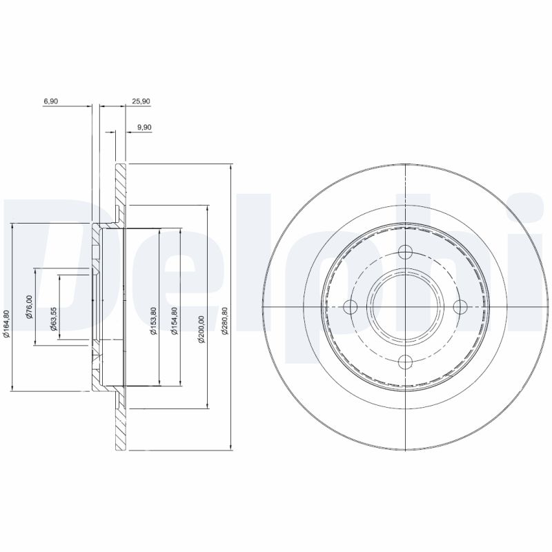 Disc frana DELPHI BG3743