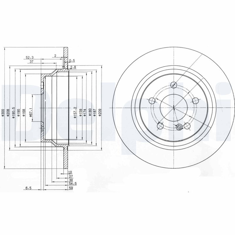 Disc frana DELPHI BG3757