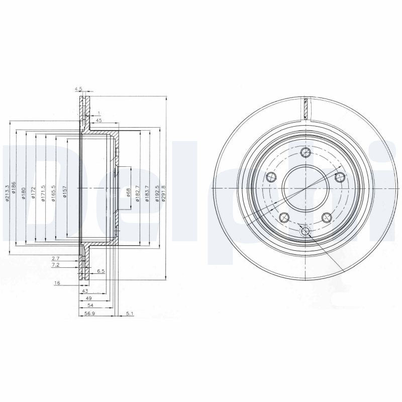 Disc frana DELPHI BG3765C