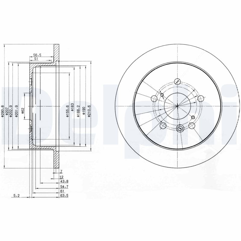 Disc frana DELPHI BG3779