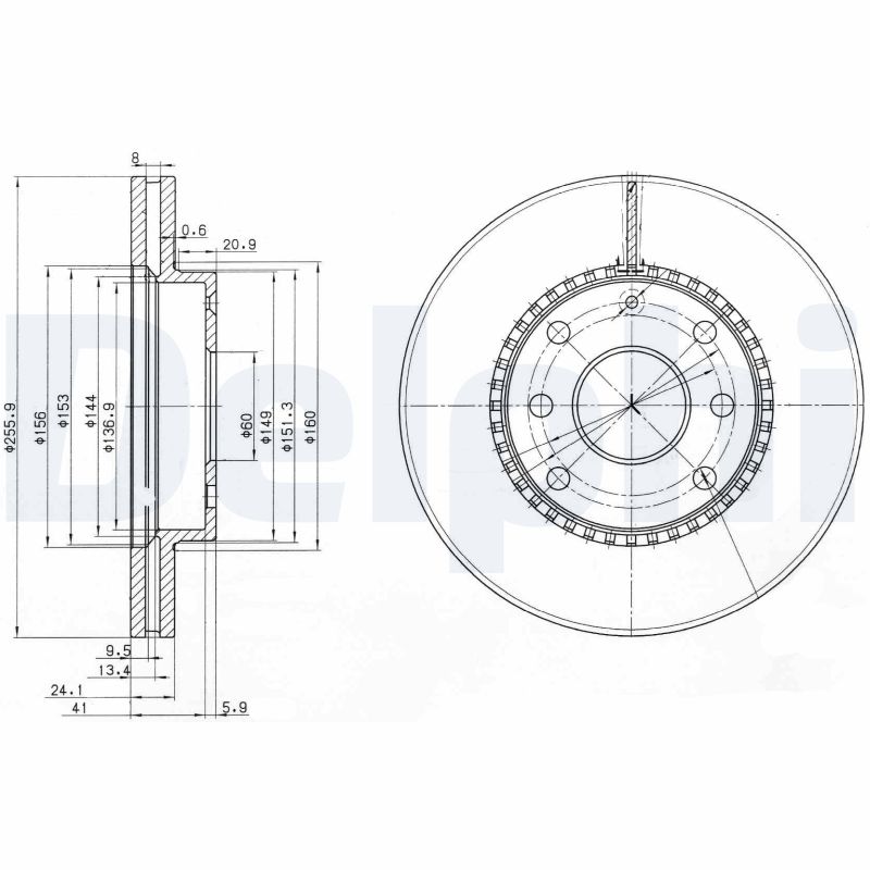 Disc frana DELPHI BG3790