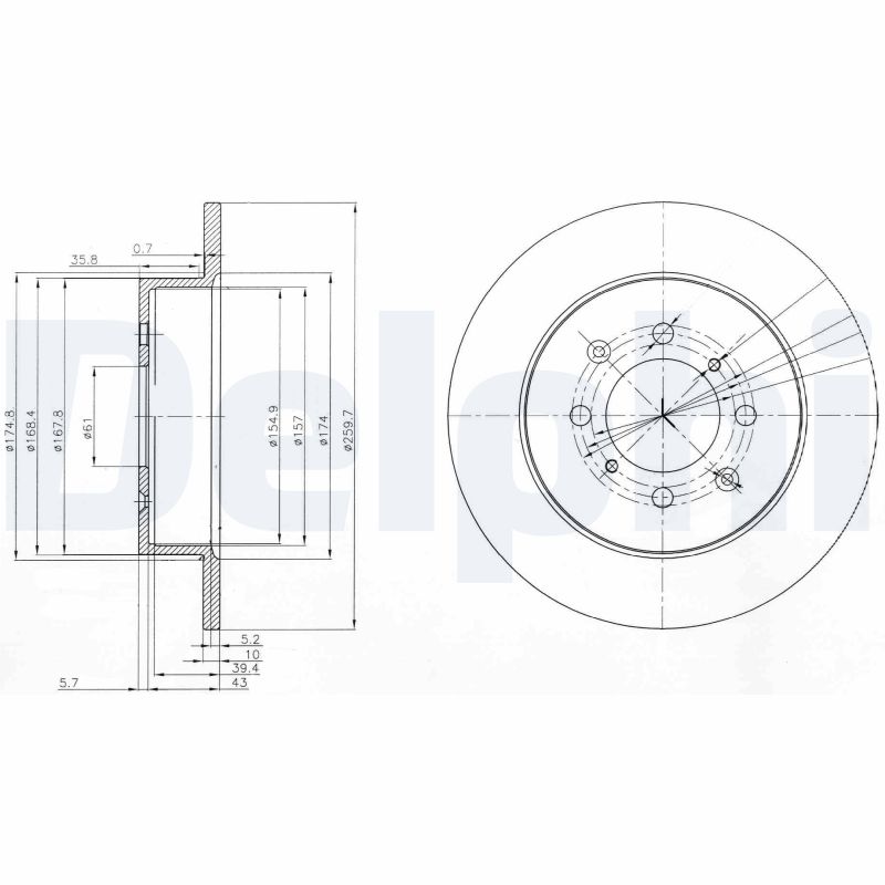 Disc frana DELPHI BG3793