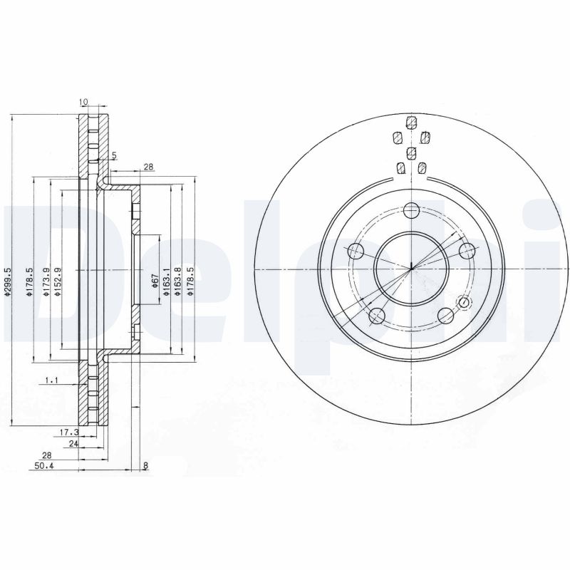 Disc frana DELPHI BG3838