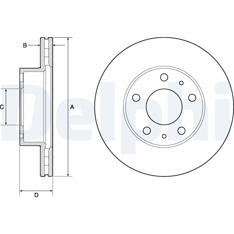 Disc frana DELPHI BG3841