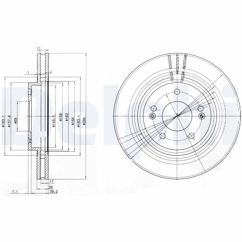 Disc frana DELPHI BG3860