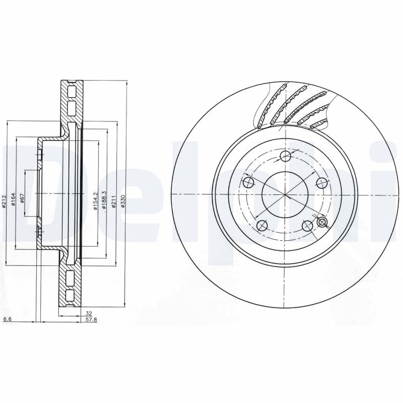 Disc frana DELPHI BG3877