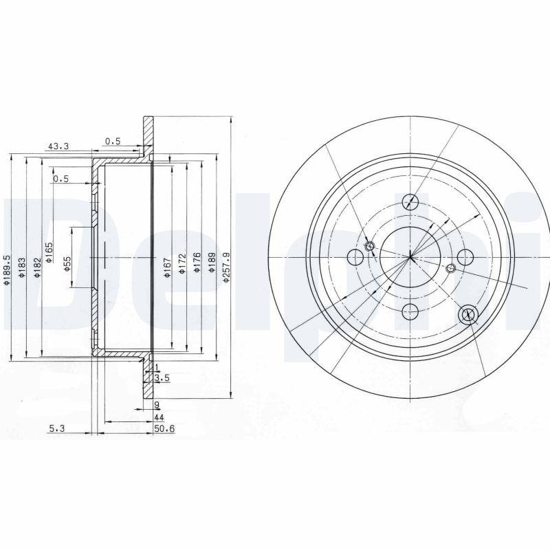 Disc frana DELPHI BG3889