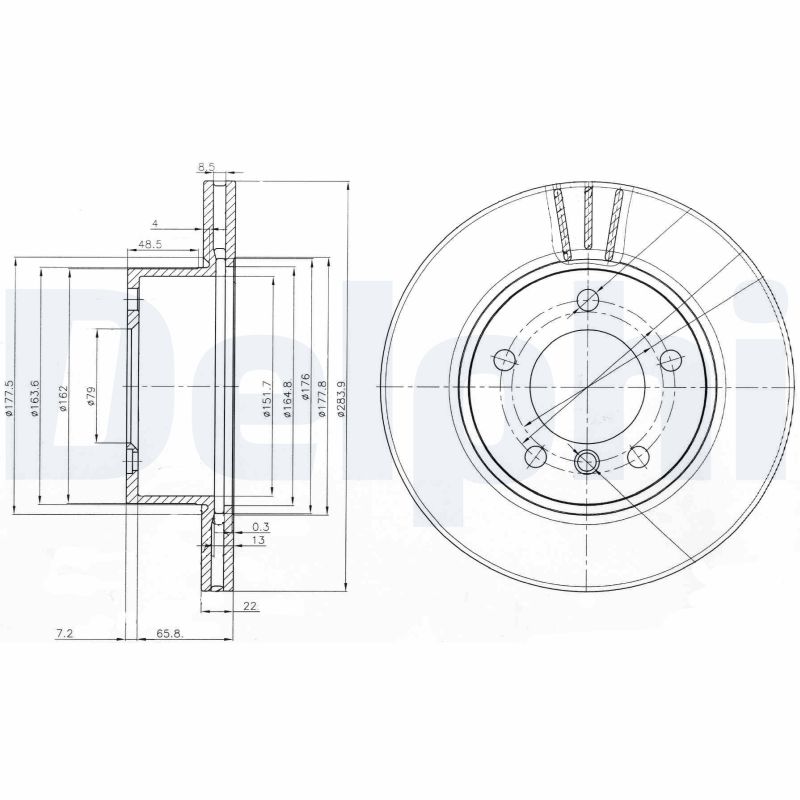 Disc frana DELPHI BG3899C