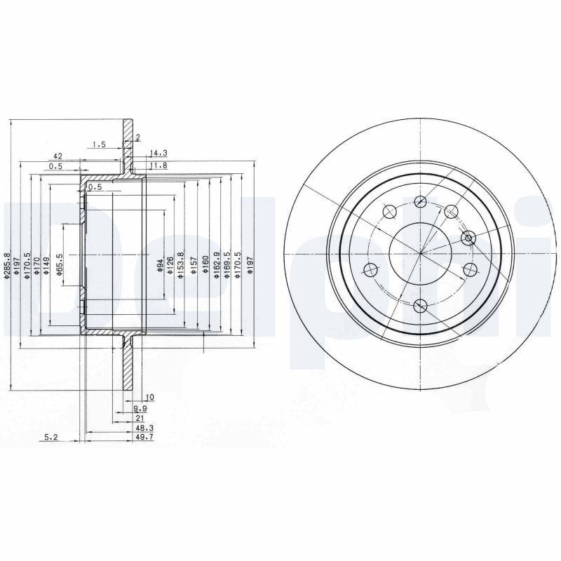 Disc frana DELPHI BG3908C